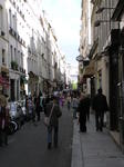 Looking down the very fun street that our hotel is on