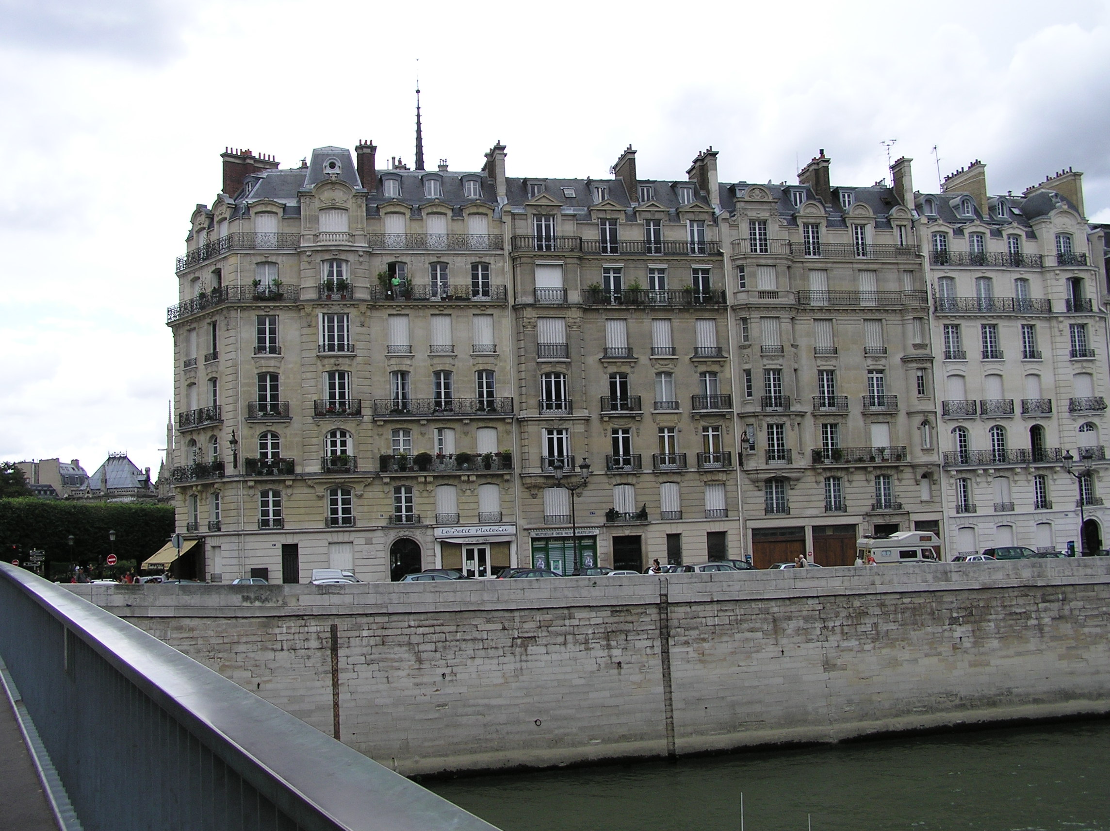 View of cool buildings (or building?) from our side of the river (where we were staying)