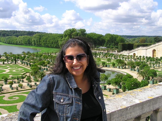 Nita at Versailles Gardens