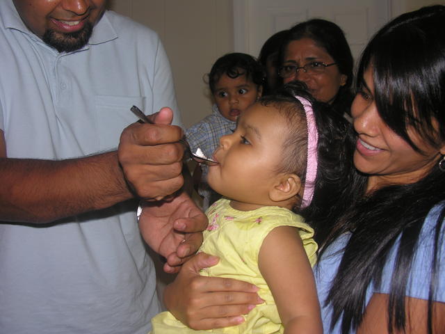 Daddy Feeds Kayla