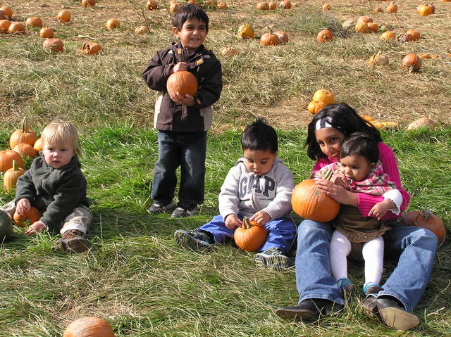 Very challenging to get the kids together for a photo!