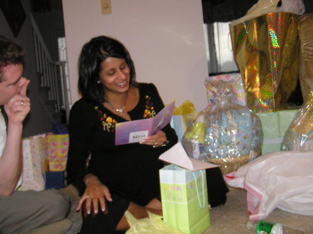 Reena trying to get through the novel that Nita wrote to her :)