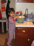 Making breakfast
