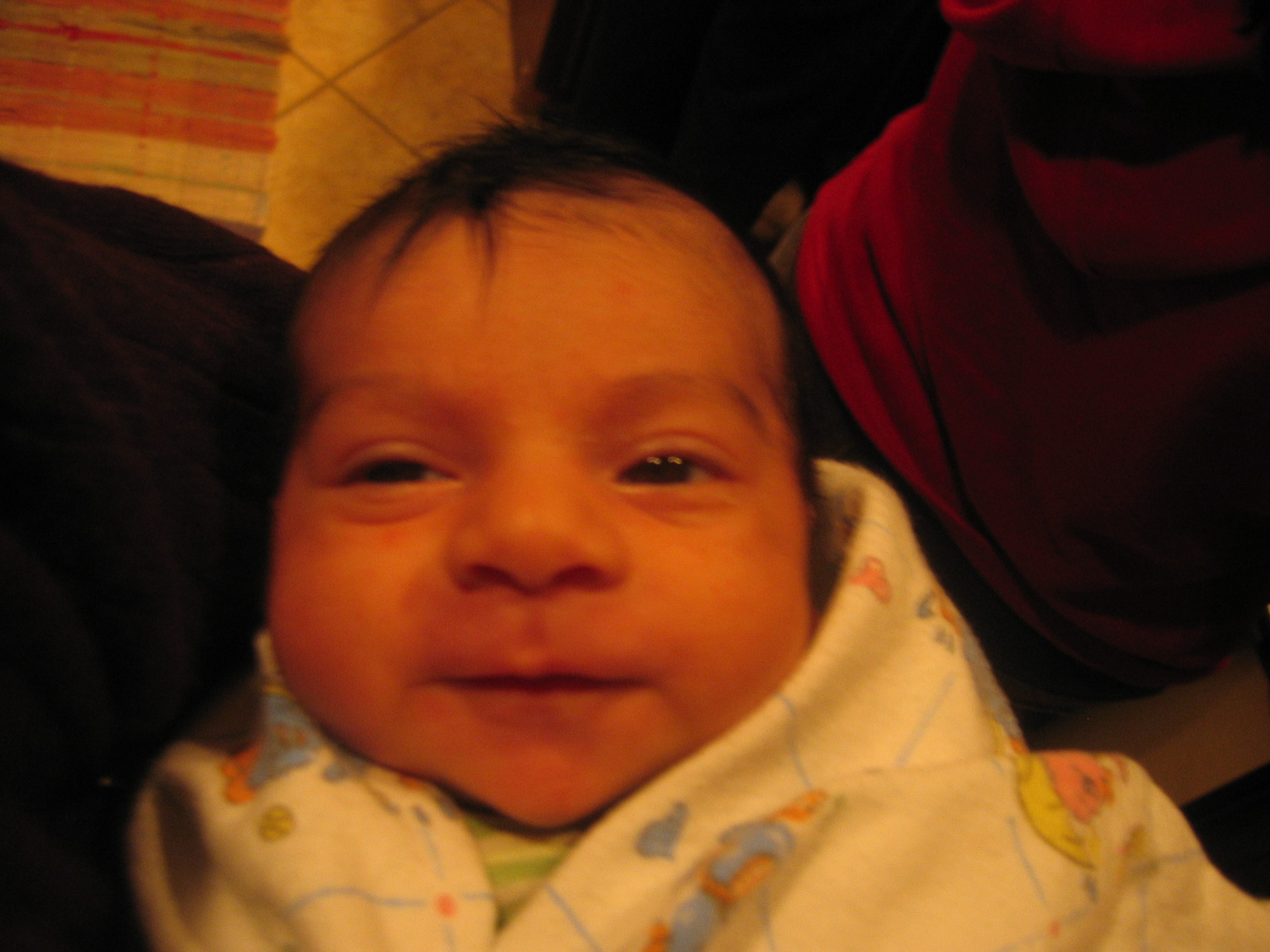 Smiling for the camera