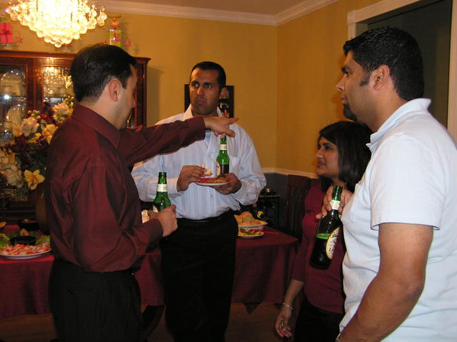 Nehal in deep conversation