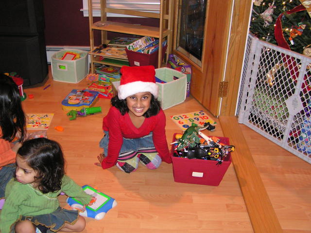 Maya's ready for her gifts
