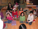 All the kids waiting to open presents