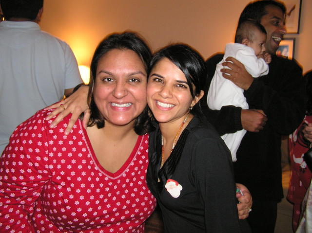 Priti and Sejal in their PJs!