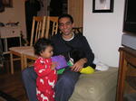 Kayla and Rushabh - her new best bud!