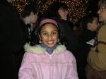 Maya and the lights from the tree