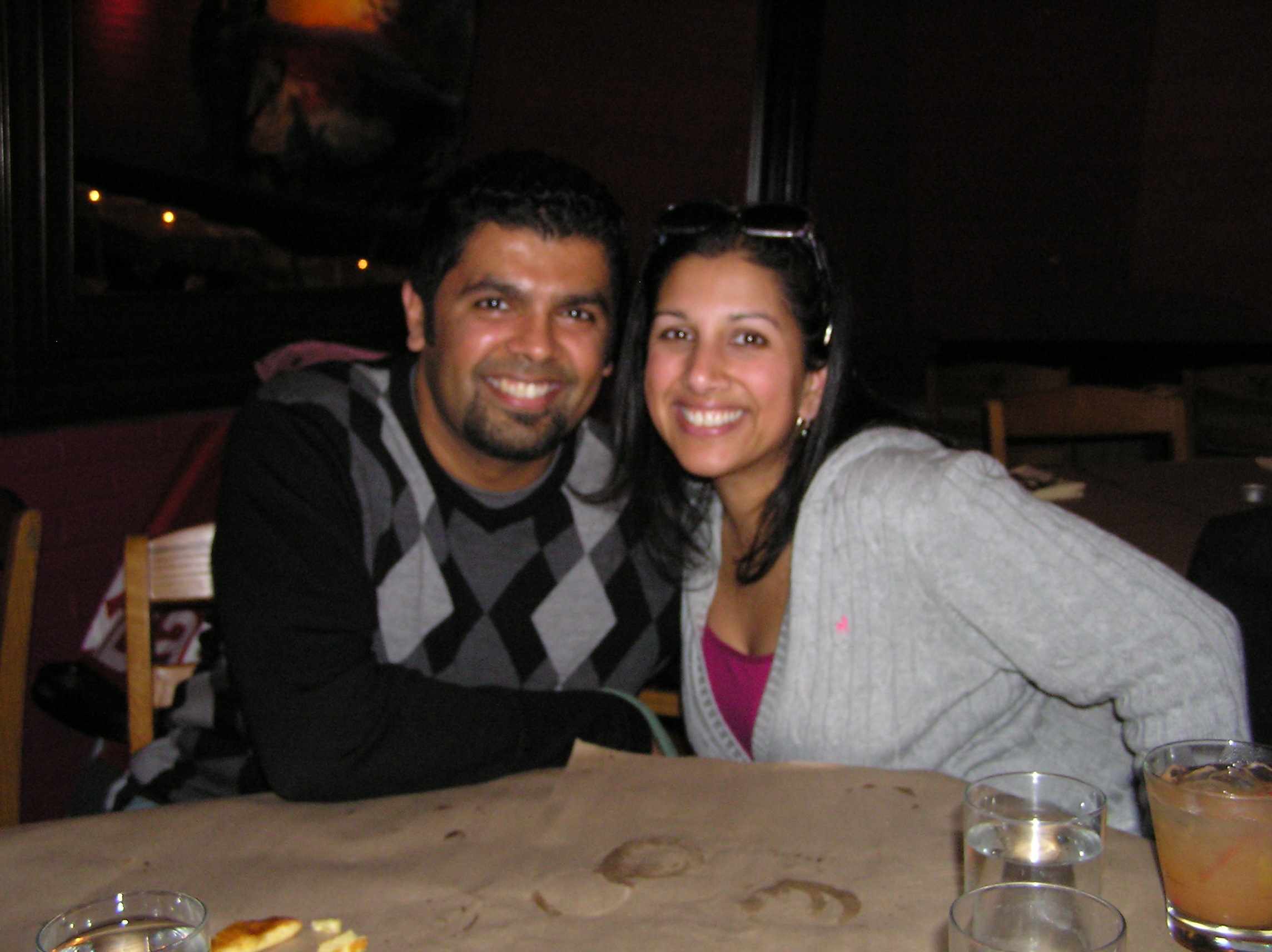 Manish and Nita at Suenos