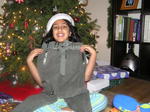 Pants from Santa (He likes to shop at Limited Too!)