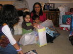 Sachin and Shaan opening gifts