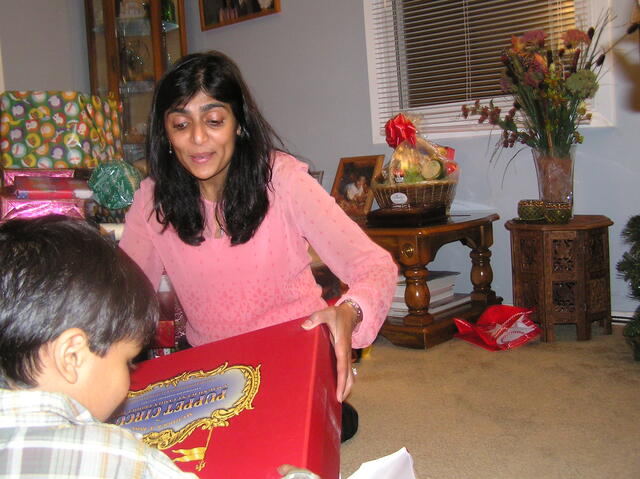 Sachin and his circus puppet show toy
