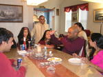 At the dinner table