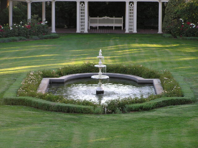 Every gorgeous backyard needs a fountain.