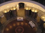 A view of all of the tanks and the different levels in the cave