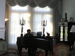 The amazing piano player inside the Palmaz's home