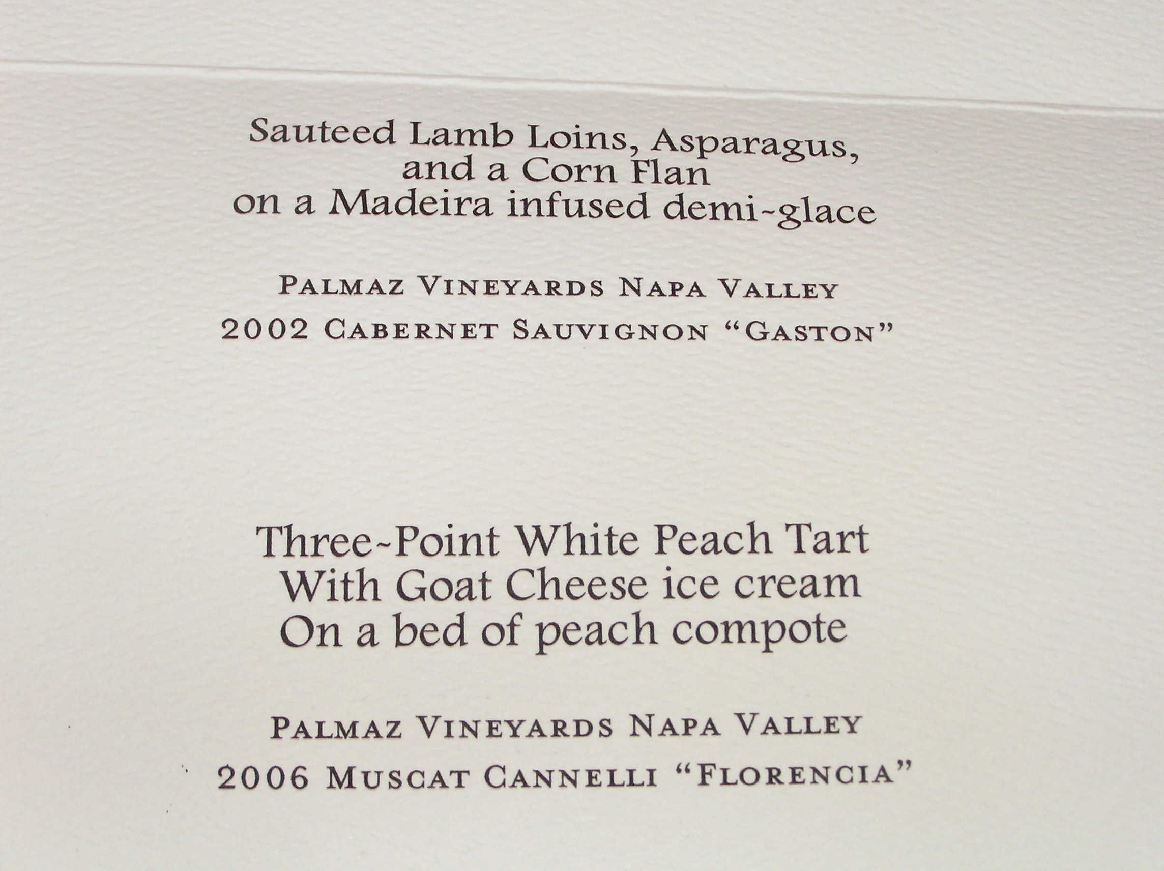 Third and Fourth Courses
